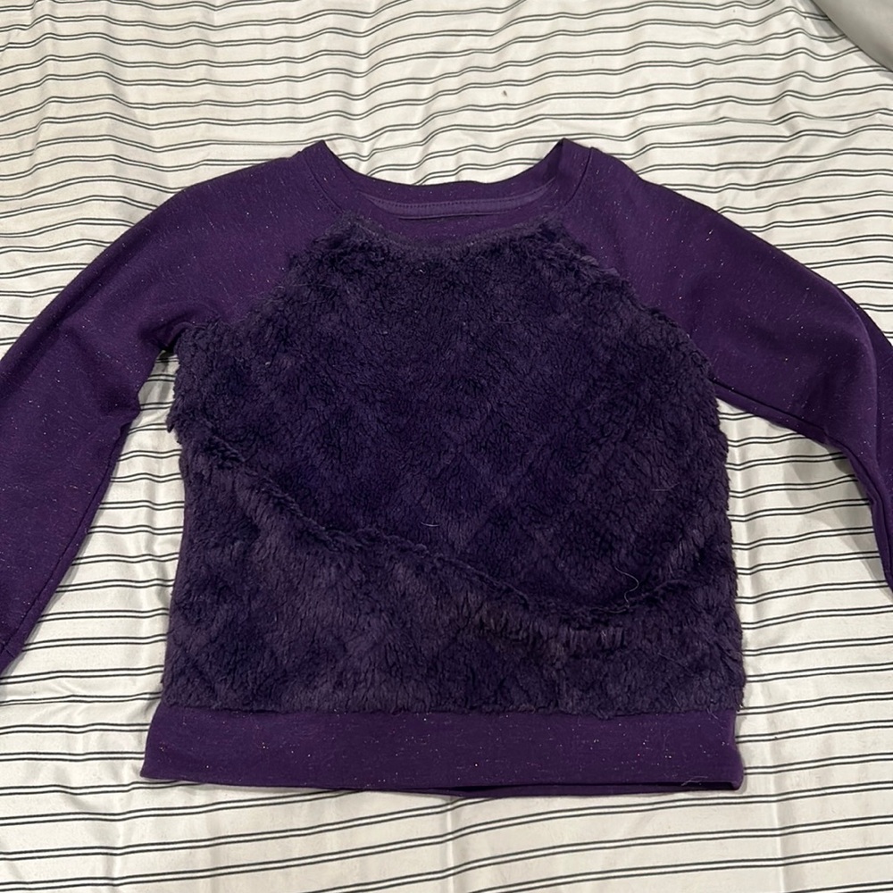 Little girls purple pull over